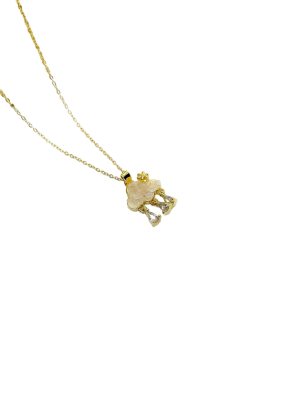 Pink Cloud Steel Necklace | Çelik Kolye