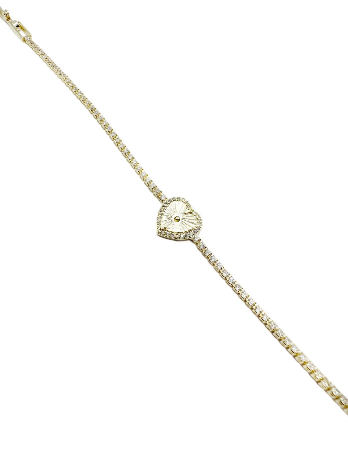 Heartline Bracelet | Taşlı Kalp Bileklik - Görsel 2
