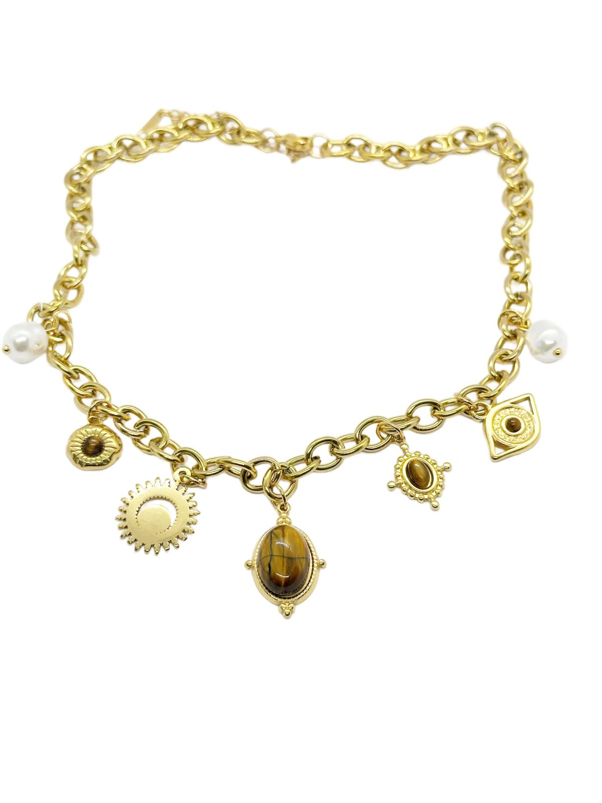 Mocha Steel Necklace | Çelik Kolye