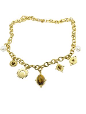 Mocha Steel Necklace | Çelik Kolye