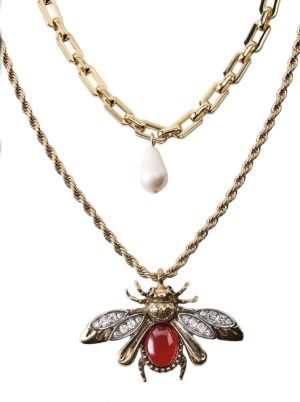 Bee Necklace | 2’li Arı Kolye