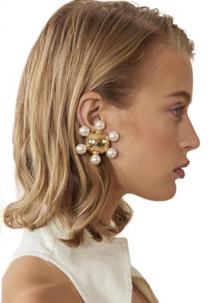 Perafleur Earring | İncili Çiçek Küpe