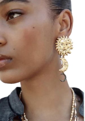 Selenis Earring | Güneş & Ay Küpe