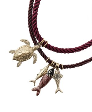Coastie Necklace | 4’lü Charmlı Kolye