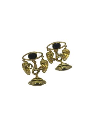 Facetia Earring | Taşlı Yüz Küpe