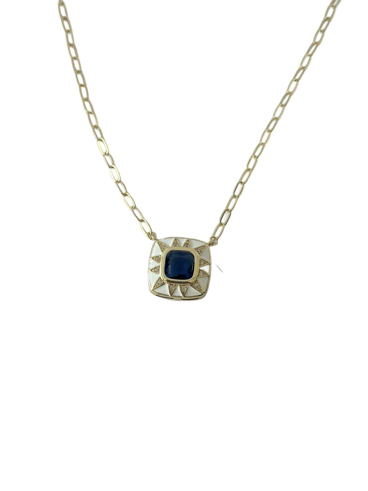 Elantia Necklace | Kare Taşlı Kolye - Görsel 2