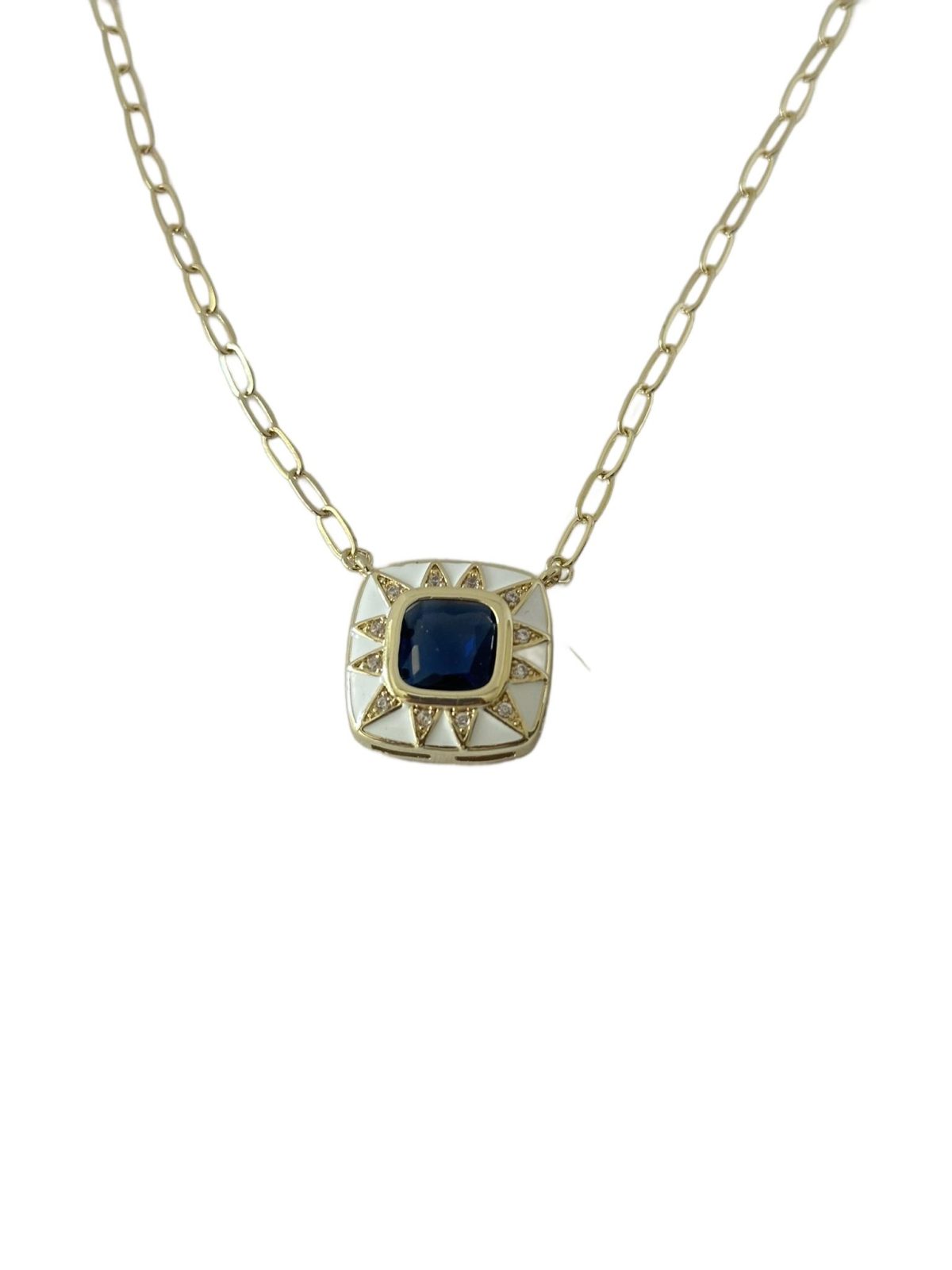Elantia Necklace | Kare Taşlı Kolye