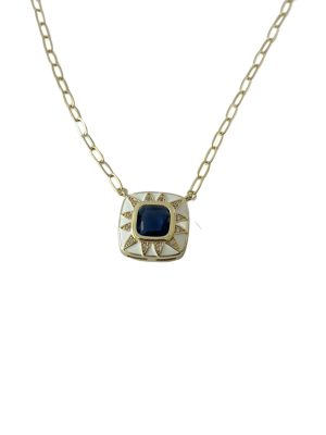 Elantia Necklace | Kare Taşlı Kolye