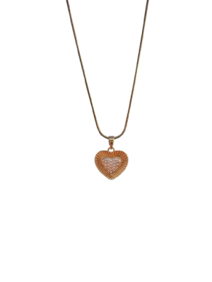 Noura Necklace | Çelik kalp Kolye