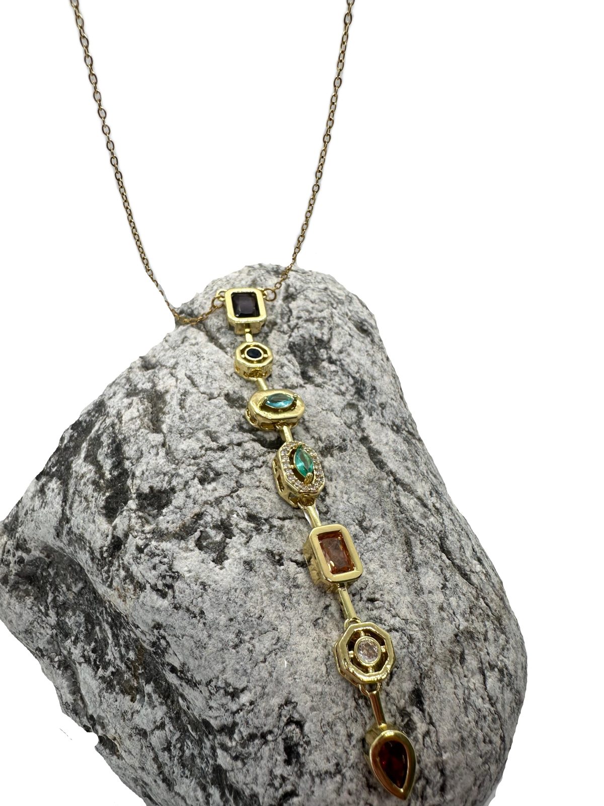 Spectrum Necklace | 7 Element Çelik Kolye