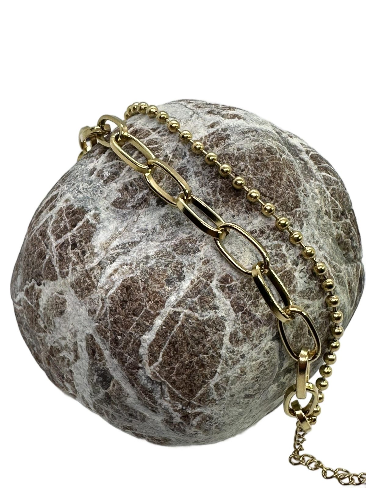 Twin chains Bracelet | İkili Zincir Çelik Bileklik
