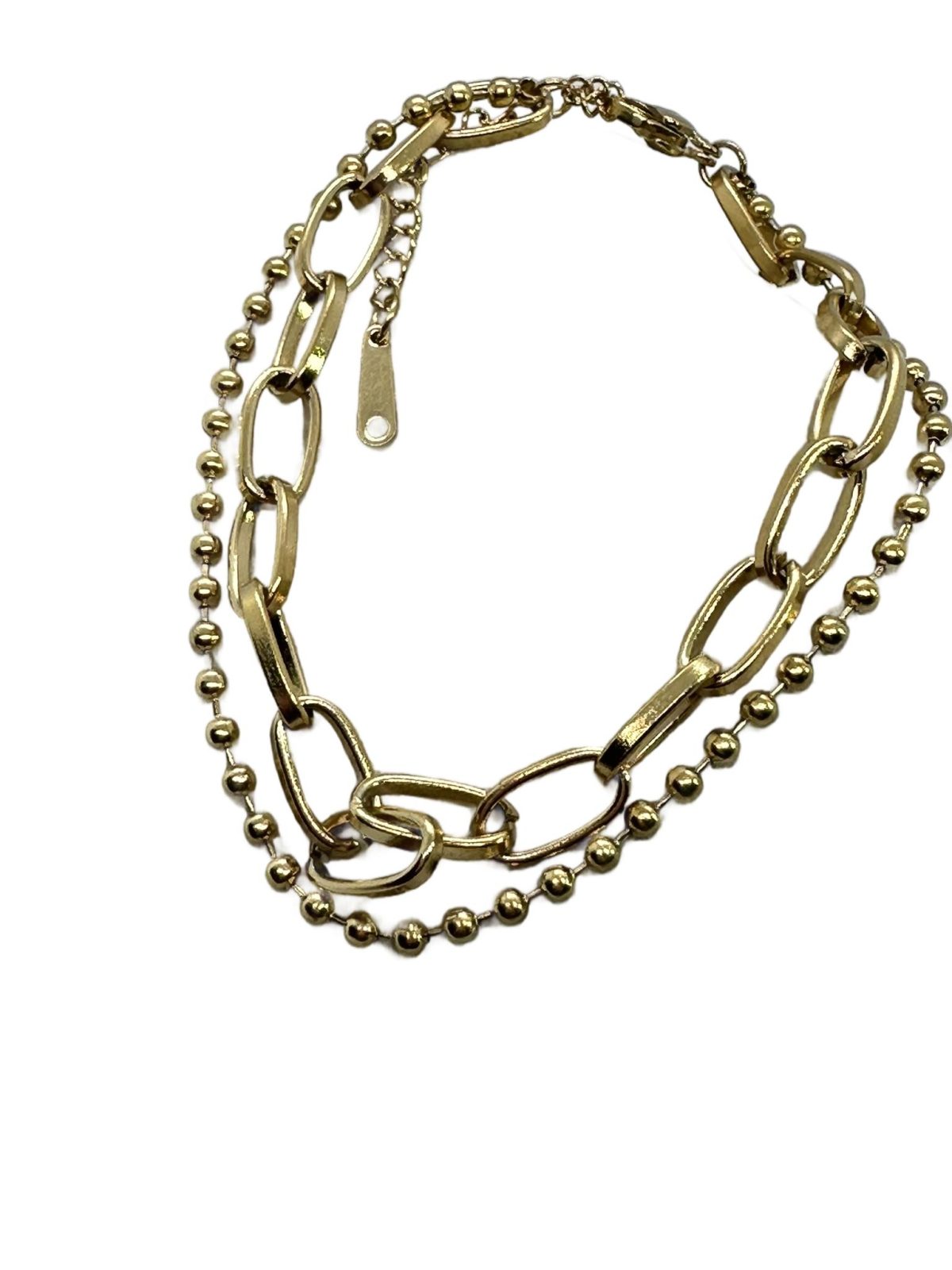 Twin chains Bracelet | İkili Zincir Çelik Bileklik - Görsel 2