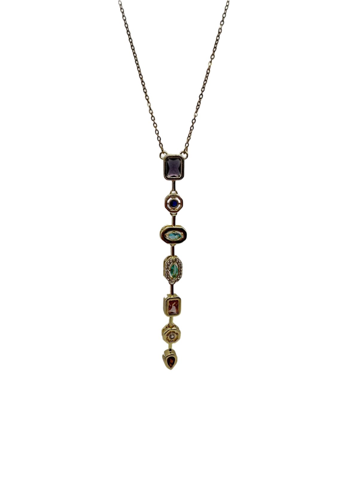 Spectrum Necklace | 7 Element Çelik Kolye - Görsel 2