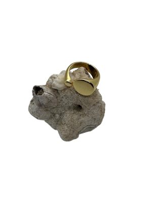 Balance Ring | Gold Plaka Yüzük